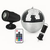 8" Mirror Ball Kit - Disco Party Essential